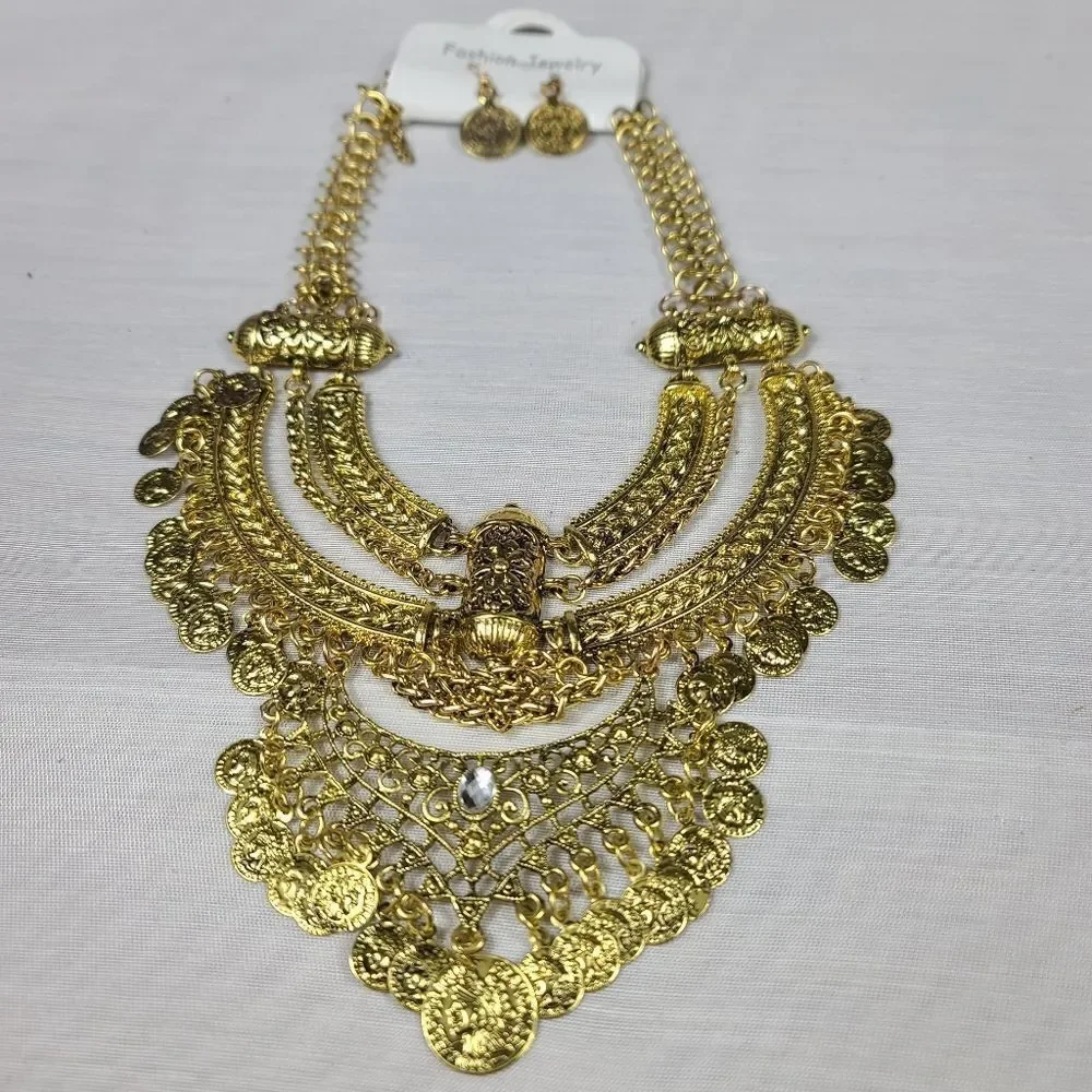 VINTAGE ETHNIC MAXI STATEMENT Necklace